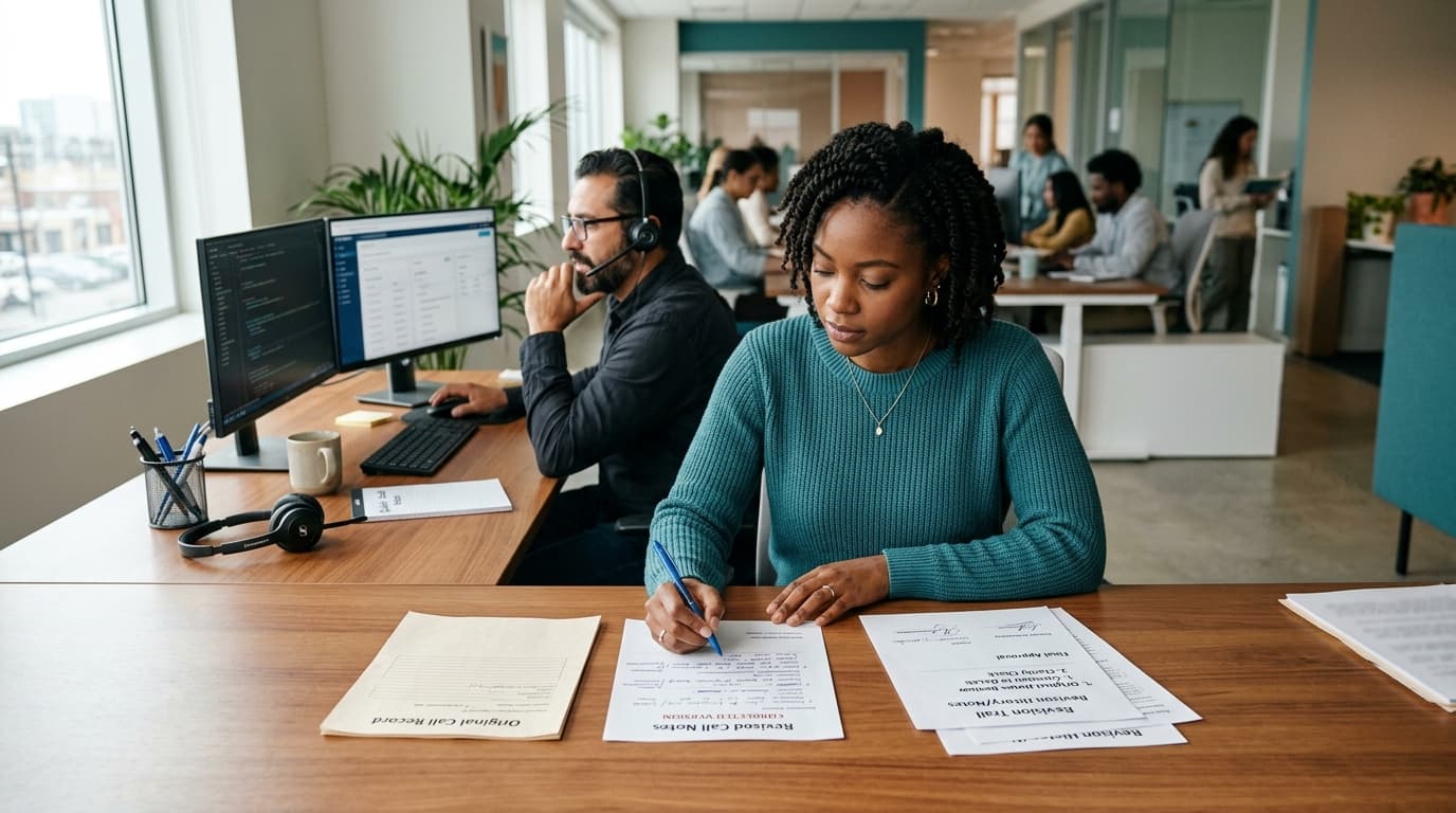 How to Correct Call Notes Without Losing the Audit Trail