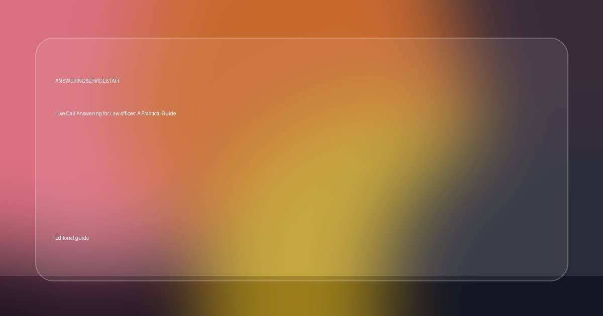 Designing a Law Firm First Call That Protects the Conflict Check